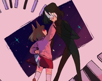 HOLOGRAPHIC | Yume Nikki | Going to Mars | Poster Print |