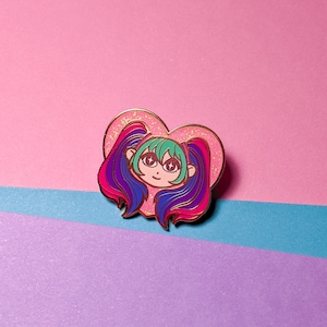 CLEARANCE | Miku Loves You | Bi Pride | Enamel Pin