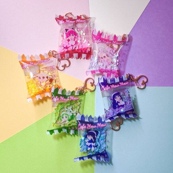 Set of 6 | Tokyo Mew Mew | Candy Bag Charms (Buy 5 Get One Free!)