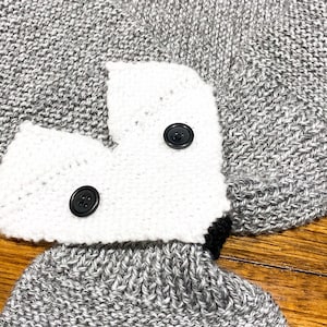 Hand knitted fox scarf