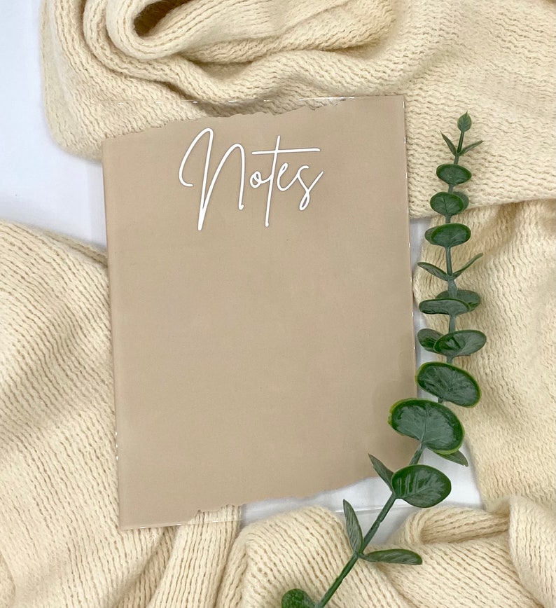 Acrylic Dry Erase Note Sheet Etsy