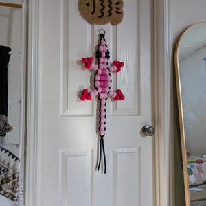PREORDER Large Pony Bead Lizard *KIT* (Pink)