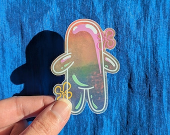 Bubble Bud Holographic Vinyl Sticker