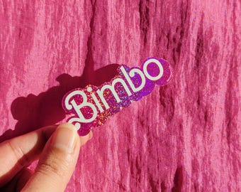 Bimbo Glitter Vinyl Sticker