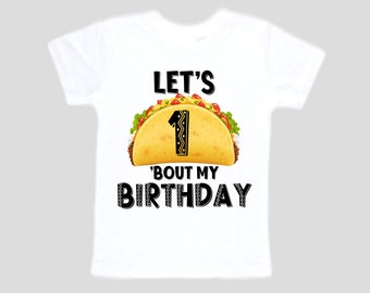 Personalized Taco UNO First Birthday. Taco ONE.  Taco themed Birthday Shirt- Birthday Shirt, Boy's First Birthday, Cake Smash, Birthday Boy,