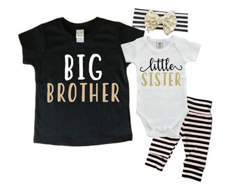 etsy big sister little brother outfits
