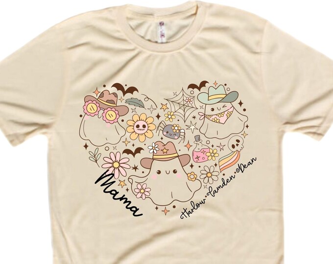 Women's Unisex Cute Halloween TShirt. Boo. Boo jee. Halloween. Mom Halloween. Ghost Shirt. Cute Halloween. Pink Halloween