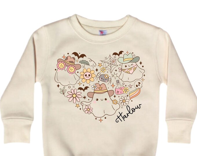 Cute Halloween Fleece Sweatshirt. Boo. Boo jee. Girls Halloween. Girls Halloween. Girl Ghost Sweatshirt. Cute Halloween . Pink Halloween