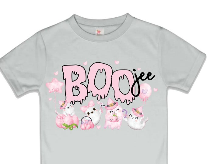 Cute Halloween Shirt. Boo. Boo jee. Girls Halloween. Girls Halloween. Baby Girl Ghost Shirt. Cute Halloween Shirt. Pink Halloween