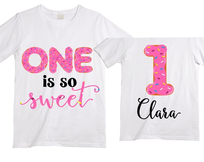 Personalized Donut You Know it's my Birthday Donut Rainbow ONE Birthday Girl Shirt. Cake Smash Birthday Shirt. ONE. Birthday Shirt