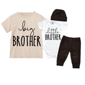 Big Brother/Little Brother Matching Sibling Set. Baby Shower Gift. Take Home Outfit. Matching Sibling Set