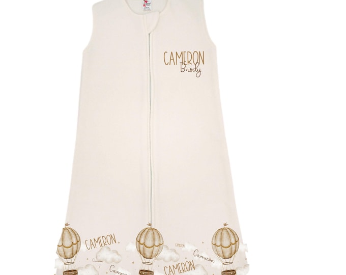 Personalized Baby Sleep Sack. Newborn Coming Home Outfit. Baby Sleep Sack