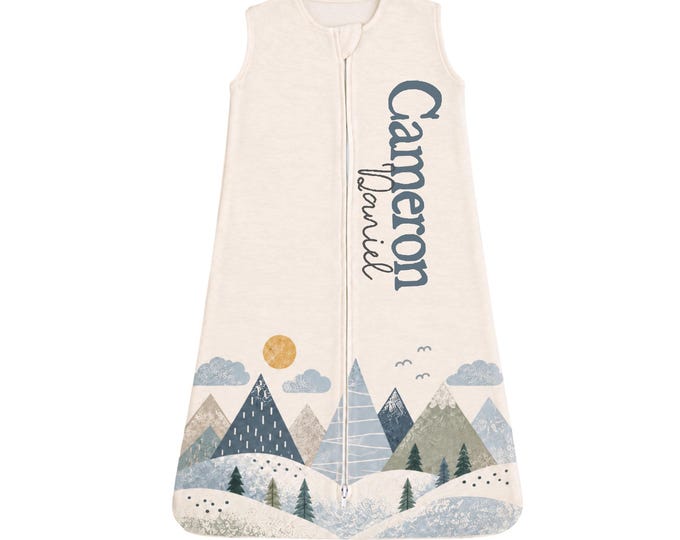 Personalized Baby Sleep Sack. Newborn Coming Home Outfit. Baby Sleep Sack. Safari Themed