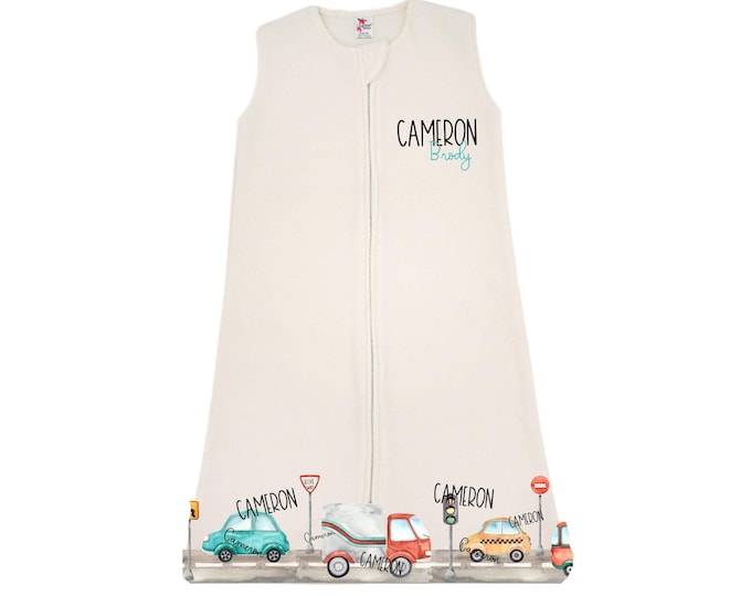 Personalized Baby Sleep Sack. Newborn Coming Home Outfit. Baby Sleep Sack