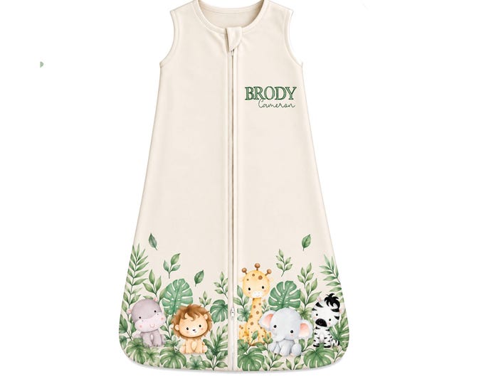 Personalized Baby Sleep Sack. Newborn Coming Home Outfit. Baby Sleep Sack