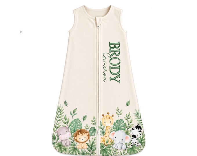 Personalized Baby Sleep Sack. Newborn Coming Home Outfit. Baby Sleep Sack