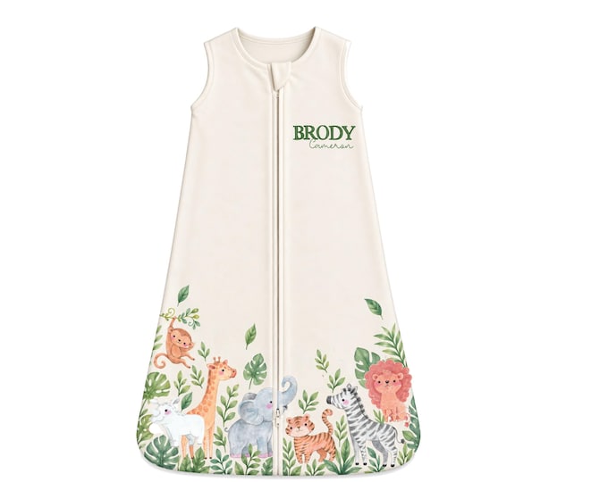 Personalized Baby Sleep Sack. Newborn Coming Home Outfit. Baby Sleep Sack