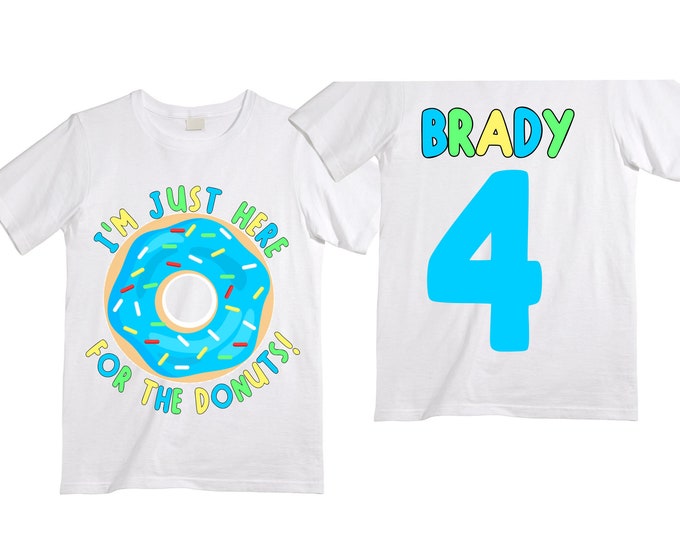 Donut Birthday Donut Donut Lose Your Sprinkles FOUR Birthday Boy Shirt. Cake Smash Birthday Shirt. 4th Donut Birthday. Birthday Shirt