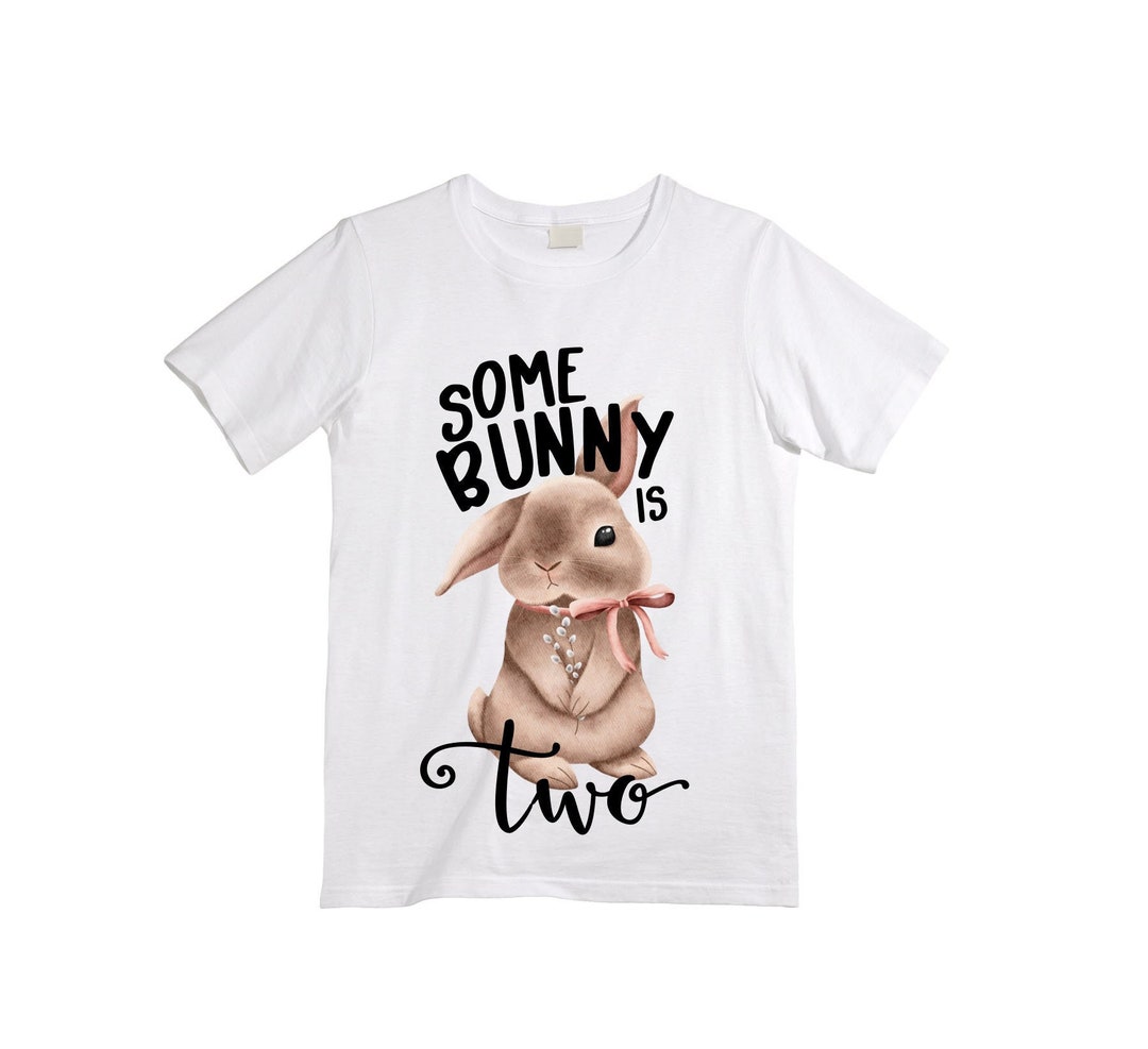 Some BUNNY is TWO - Bunny Rabbit Theme Birthday Girl Shirt. Cake Smash ...