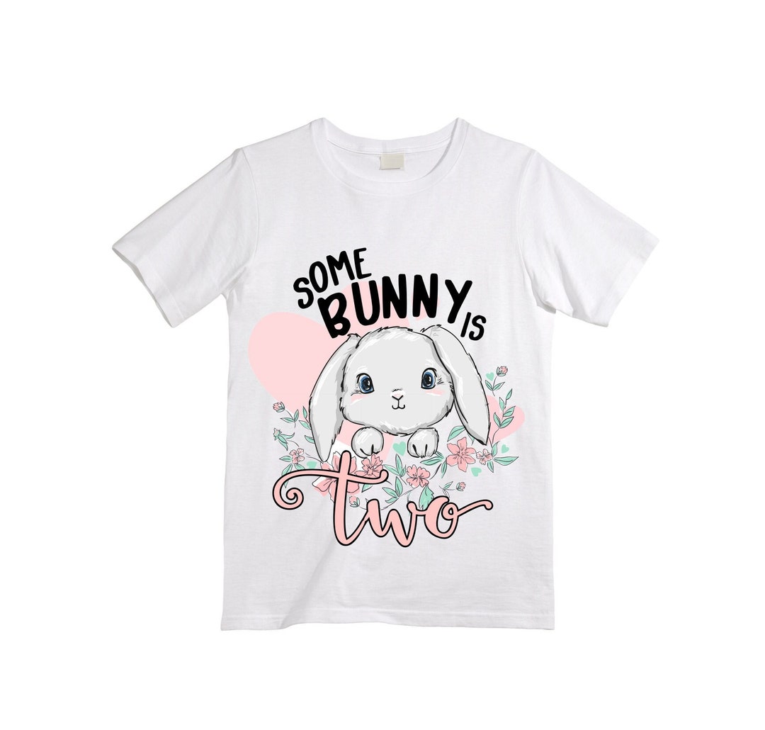 Some BUNNY is TWO - Bunny Rabbit Theme Birthday Girl Shirt. Cake Smash ...