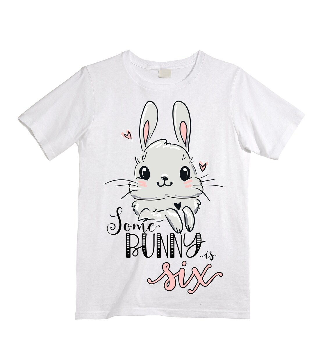 Saturday Six Rabbit Personalized Some BUNNY is SIX - Rabbit Bunny Themed Birthday Girl ...