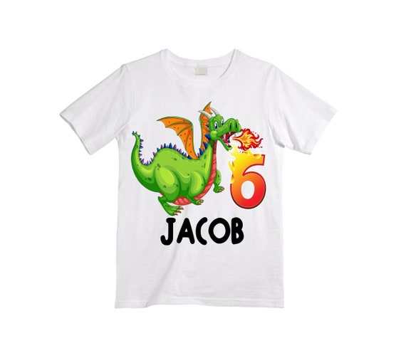 Birthday Boy Dragon Theme T-Shirt Cupcake Candle Fire Birthday Boy Dragon Theme T-Shirt Cupcake Candle Fire