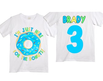 Donut Birthday Donut Donut Lose Your Sprinkles THREE Birthday Boy Shirt. Cake Smash Birthday Shirt. 3rd Donut Birthday. Birthday Shirt