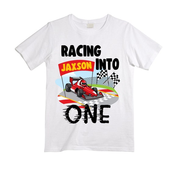 Personalized Race Car Themed Birthday Shirt Birthday Shirt | Etsy