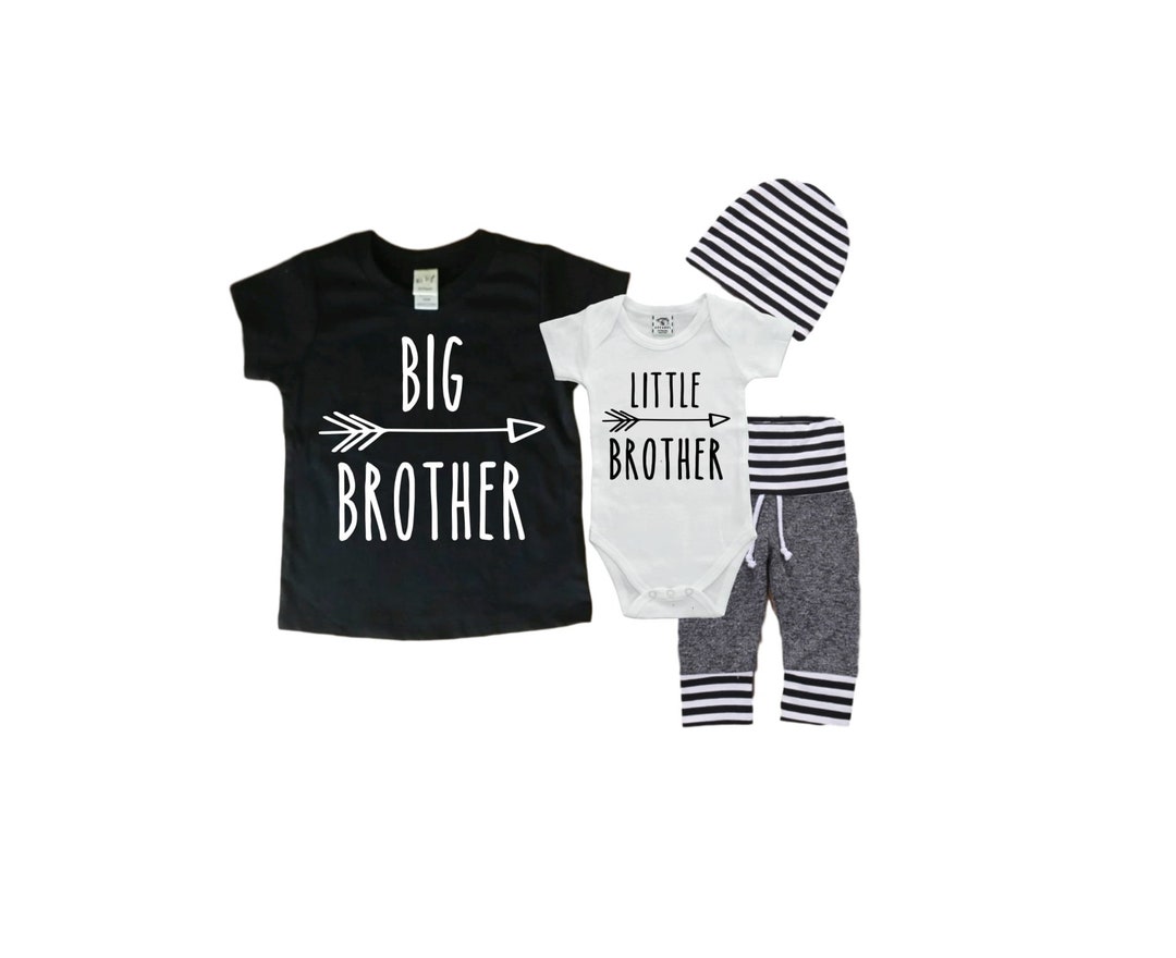 Big Brother/little Brother Matching Sibling Set. Baby Shower - Etsy