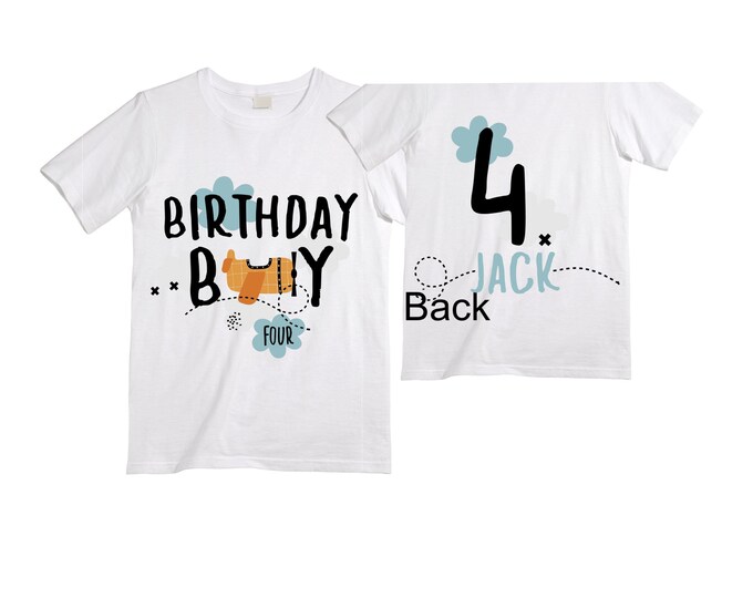 Personalized Airplane FOUR  Raglan Airplane theme Birthday Shirt. FOUR Birthday. Boy's Racing Birthday . Airplane Party Birthday