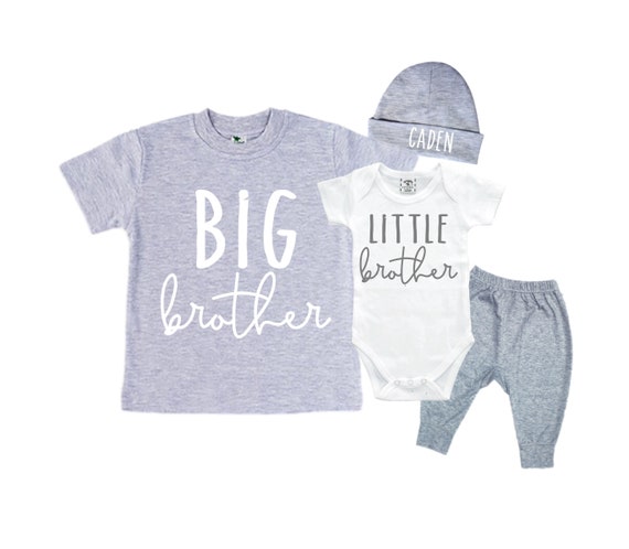 Take Home Outfit Big Brother/Little Brother Matching Sibling Set Baby Shower Gift Kleding Unisex kinderkleding Unisex babykleding Bodysuits Matching Sibling Set 