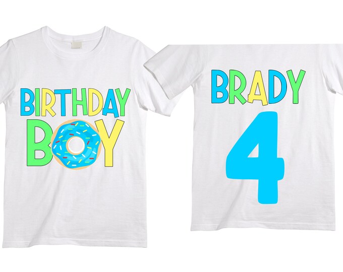 Donut Birthday Donut Donut Lose Your Sprinkles FOUR Birthday Boy Shirt. Cake Smash Birthday Shirt. 4th Donut Birthday. Birthday Shirt