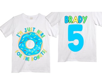 Donut Birthday Donut Donut Lose Your Sprinkles FIVE Birthday Boy Shirt. Cake Smash Birthday Shirt. 5th Donut Birthday. Birthday Shirt
