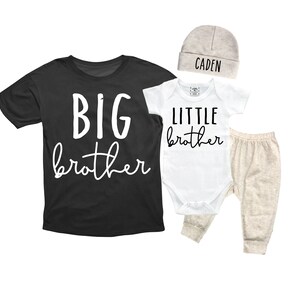 Big Brother/Little Brother Matching Sibling Set. Baby Shower Gift. Take Home Outfit. Matching Sibling Set