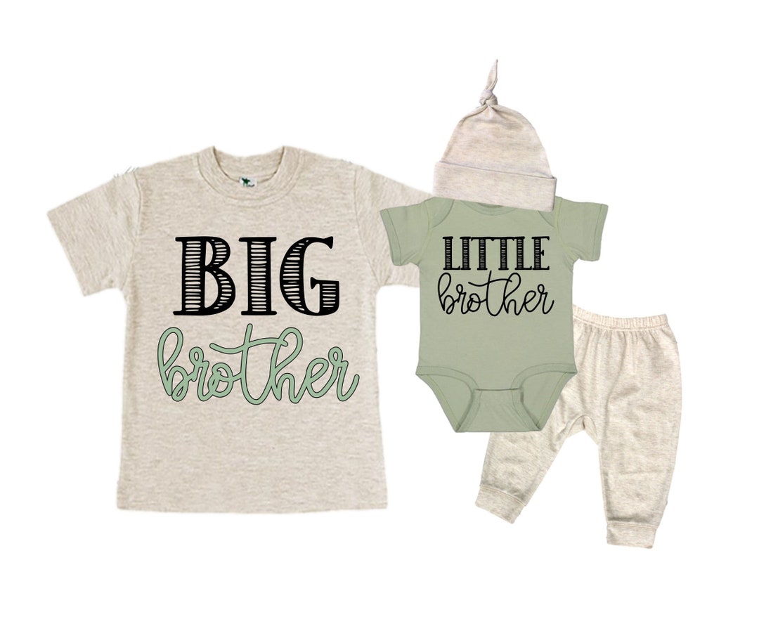 Big Brother/little Brother Matching Sibling Set. Baby Shower - Etsy