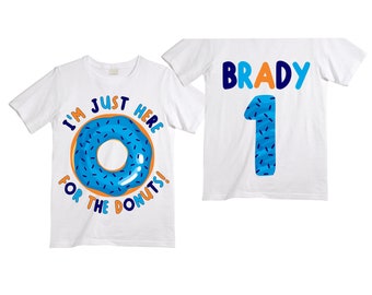 Personalized Donut You Know it's my Birthday Donut Rainbow ONE Birthday Boy Shirt. Cake Smash Birthday Shirt. ONE. Birthday Shirt