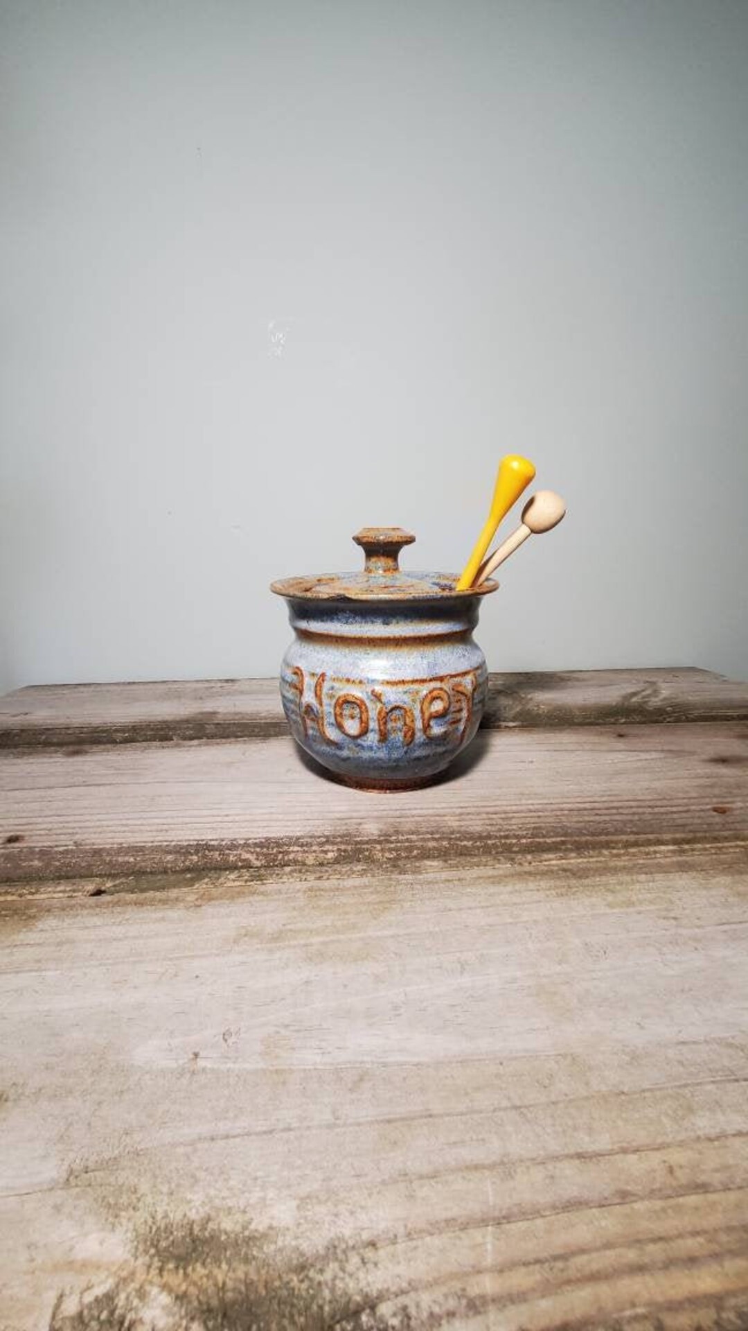 Ceramic Honey Jar, Vintage Honey Jar, Ceramic Honey Pot, Gift for Her