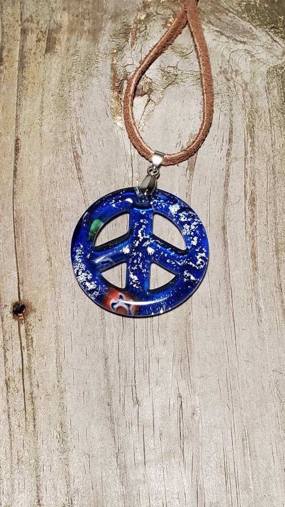 Valentine Gift for Her Under 50 Peace Symbol Necklace Peace Etsy
