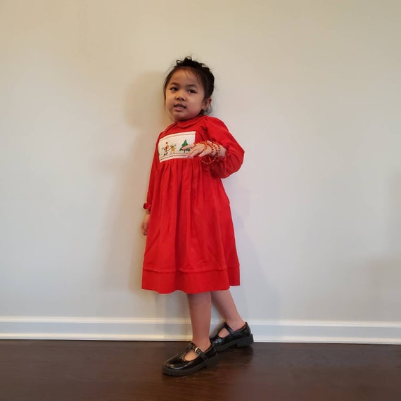 red dress 6t Bagilaanoe Little Girl Fall Dress Toddler Long Sleeve A-line Red Dresses 2T 3T 4T 5T 6T 7T Kid Autumn Ruffled Skirt