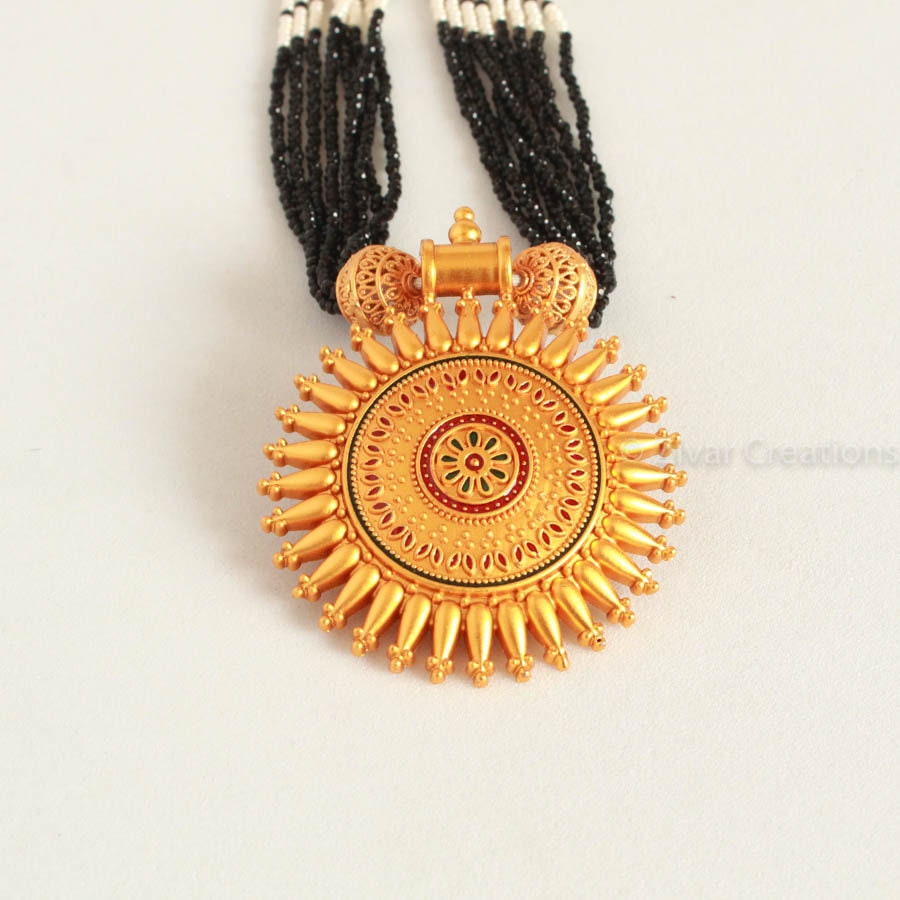 Golden Pendant Fancy Mangalsutra 