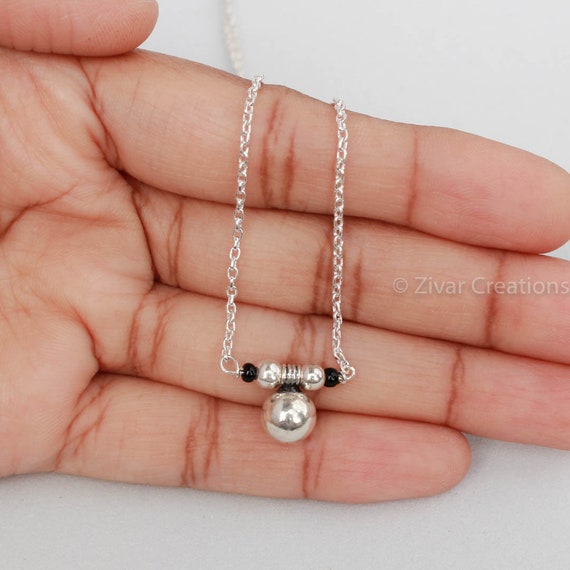 Silver chain best sale mangalsutra