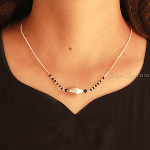Dholki Beads Chain Mangalsutra, Daily Wear, Traditional Ethnic Jewelry, Git For Her