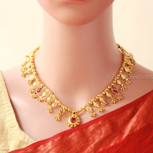 Kolhapuri Saaz Heritage Necklace: Maharashtrian Elegance