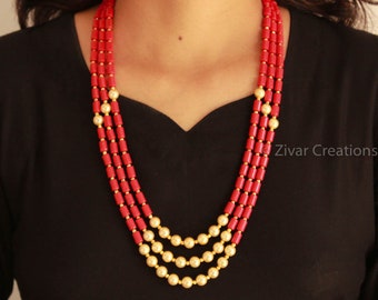 Pearl and coral chain deals