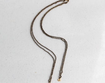 Cadena Mangalsutra de plata 925 hecha a mano: joyería india bañada en oro de 22 quilates