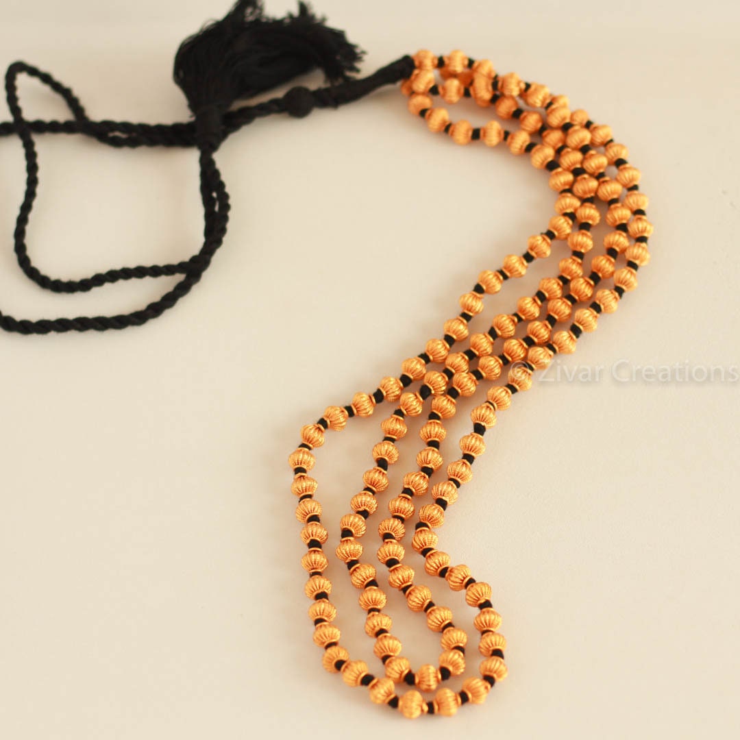 Jomale Necklace black Thread Jomale Coorg Jewellery Indian