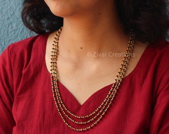 3 Layer Mangalsutra Chain, Indian Jewellery, Fancy Mangalsura