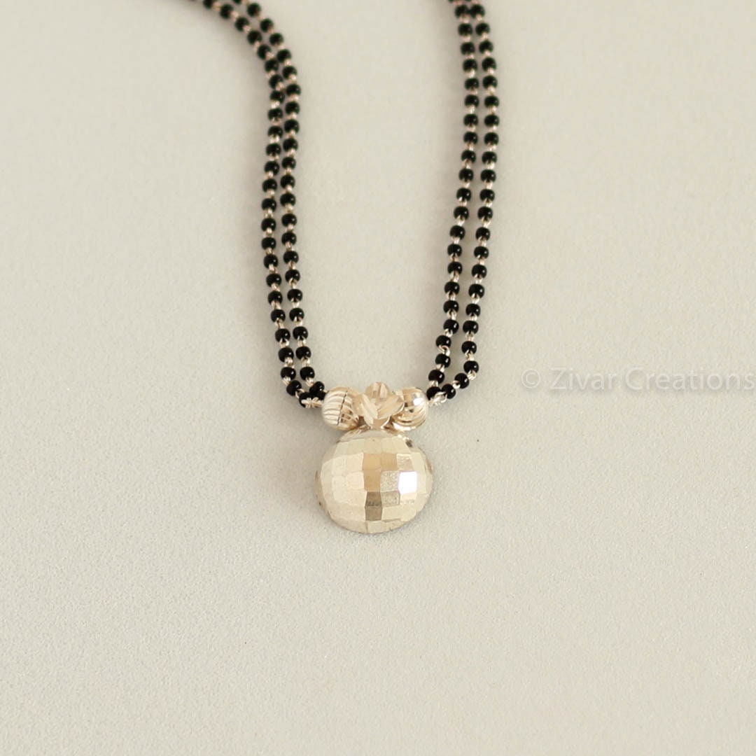 925 Silver Single Vati Mangalsutra Daily Wear Traditional Ethnic