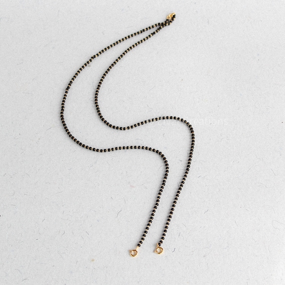 22k Mangalsutra Chain Silver Mangalsutra With Gold Plating