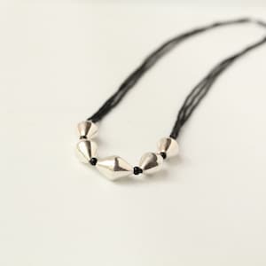 925 Silver Dholki Beads Mangalsutra: Traditional Indian Jewelry